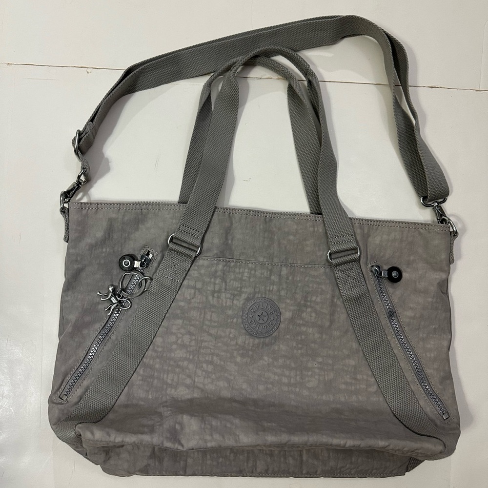 Kipling Large Crossbody Bag (Grey)